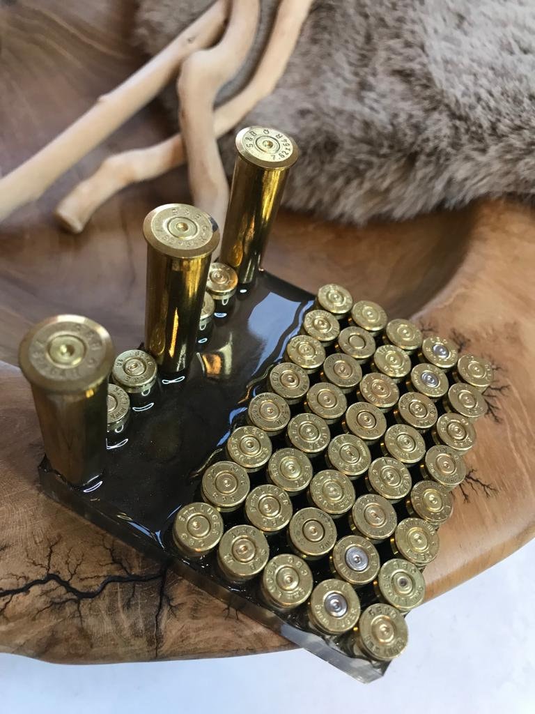 Handyhalter - Geschenk - Dekoration - Resin - Epoxid - Vatertag - Patronen - Bundeswehr - Tablethalter - Military - Army - Wohndeko - Jäger
