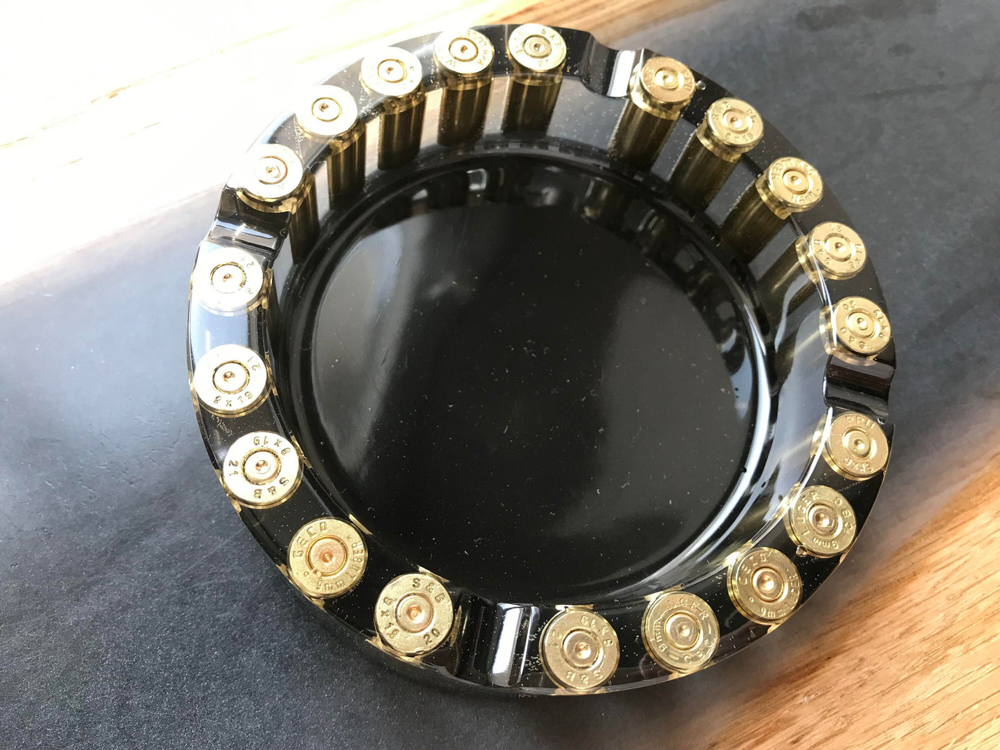 Epoxy Resin Ashtray Father's Day Men Gift Hunter Soldier Army Military Bundeswehr Ammo Bullet Resin Shotgun Cartridge Party Bar