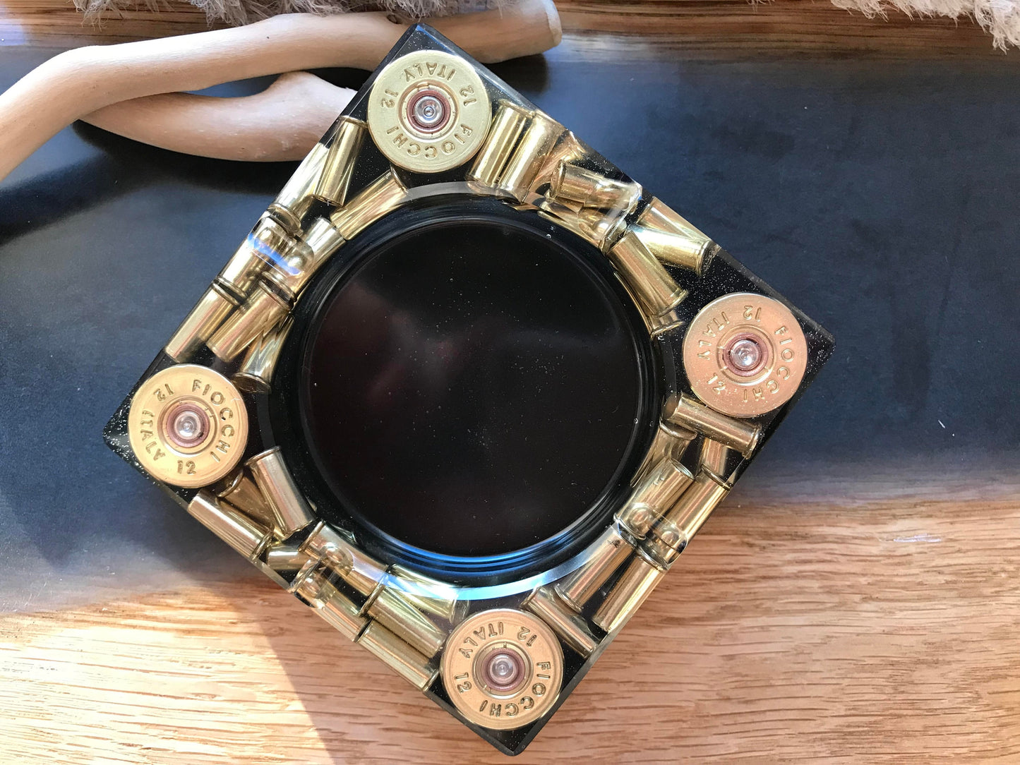 BASTEI Epoxy Resin Ashtray Fathers Day Men Gift Hunter Soldier Army Military Bundeswehr Ammo Bullet Resin Shotgun Cartridge