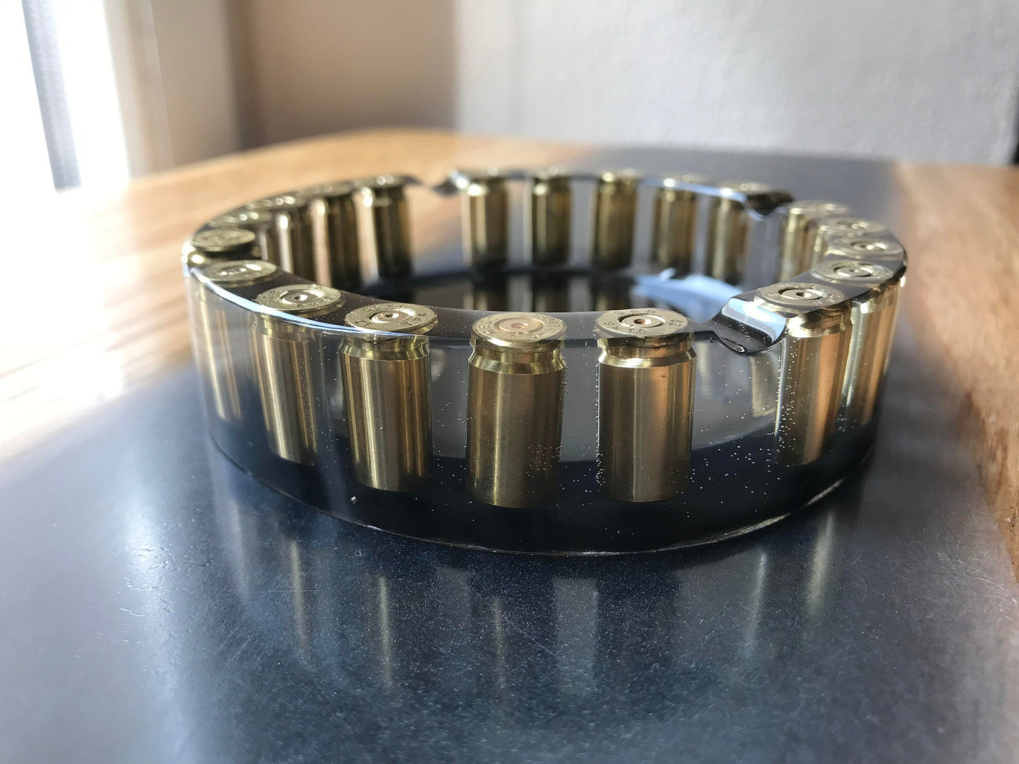 Epoxy Resin Ashtray Father's Day Men Gift Hunter Soldier Army Military Bundeswehr Ammo Bullet Resin Shotgun Cartridge Party Bar