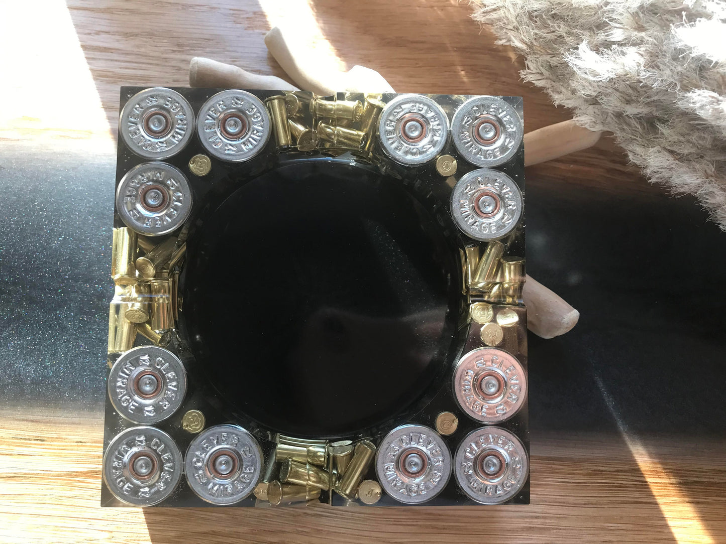 XL Aschenbecher aus Resin-Geschenk für Freundin-Geschenk für Freund-Patronenhülsen-Army-Military-Bundeswehr-Bullet-Jäger-Soldier-Garten