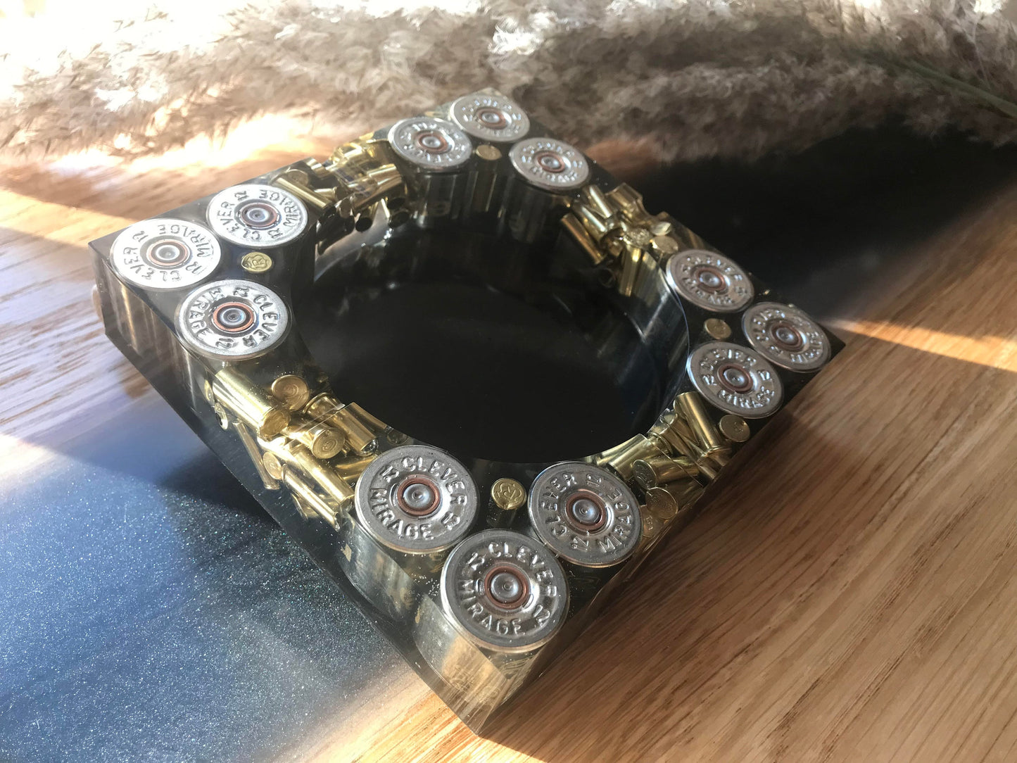 XL Aschenbecher aus Resin-Geschenk für Freundin-Geschenk für Freund-Patronenhülsen-Army-Military-Bundeswehr-Bullet-Jäger-Soldier-Garten