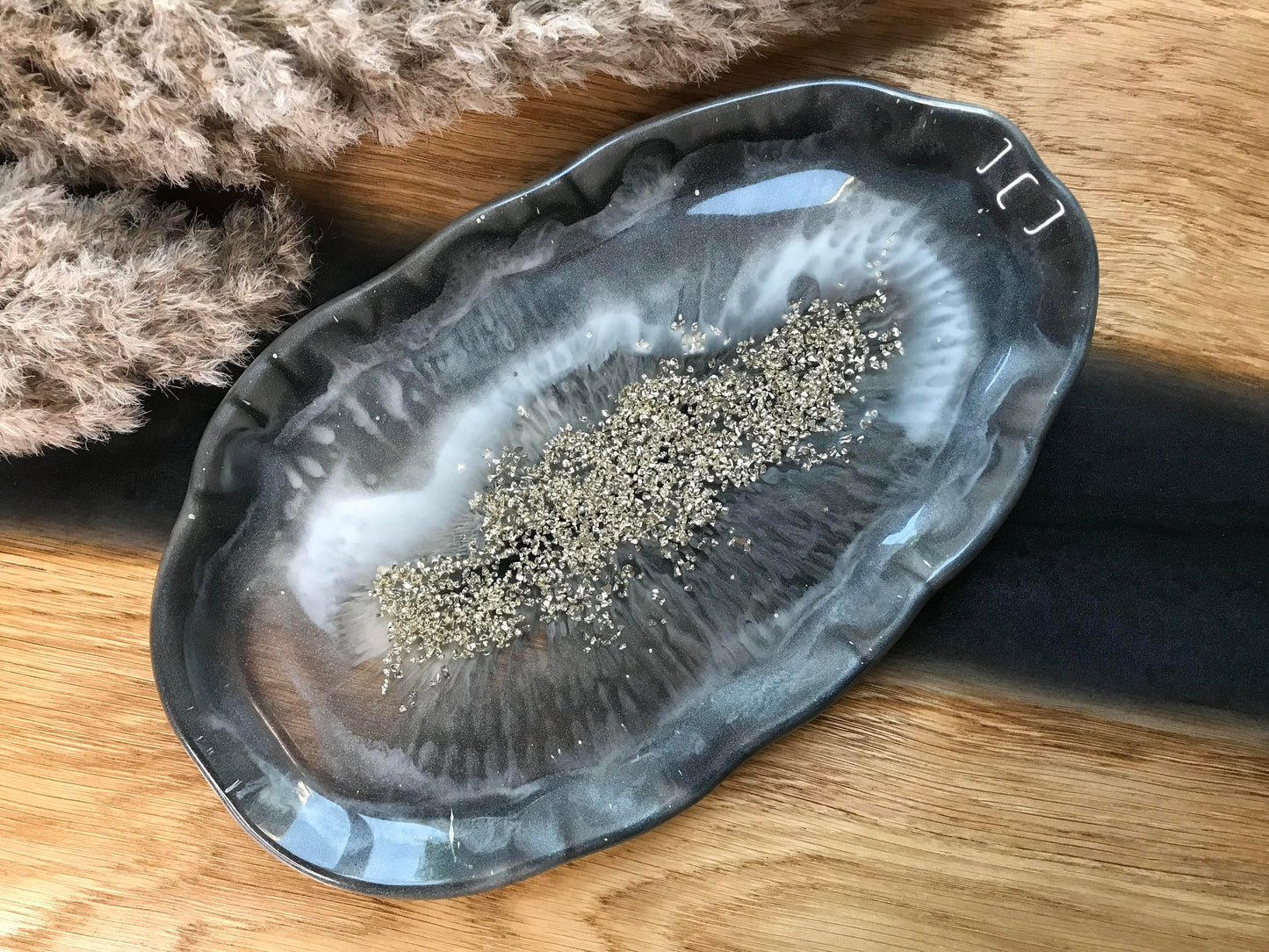 Tray / Decorative tray / Jewelry bowl / Wedding / Bowl / Decorative bowl / Epoxy resin / Resin / Wedding / Home / Table decoration