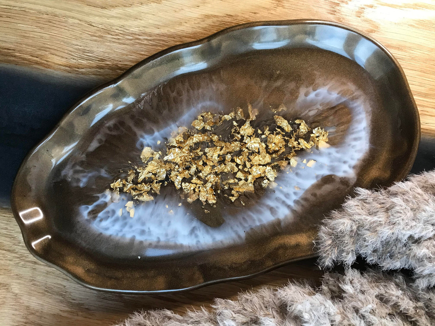 Tablett / Dekortablett / Schmuckschale / Geschenk / Schale / Dekorschale / Epoxidharz / Resin / Hochzeit / Wohndeko / Home / Tischdeko