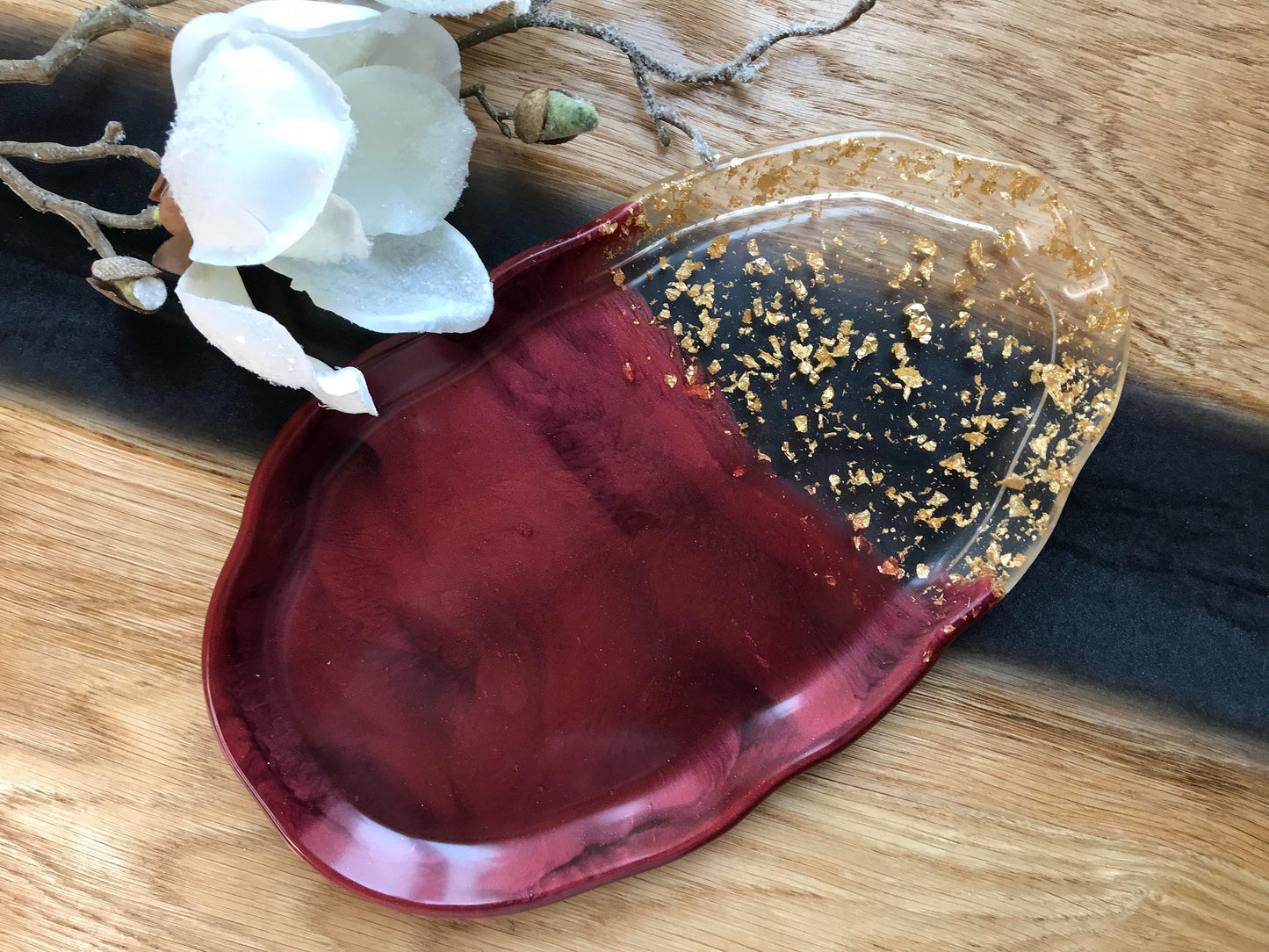 Tablett / Dekortablett / Schmuckschale / Schale / Dekorschale / Epoxidharz / Resin / Hochzeit / Wohndeko / Home / Tischdeko / Geburtstag