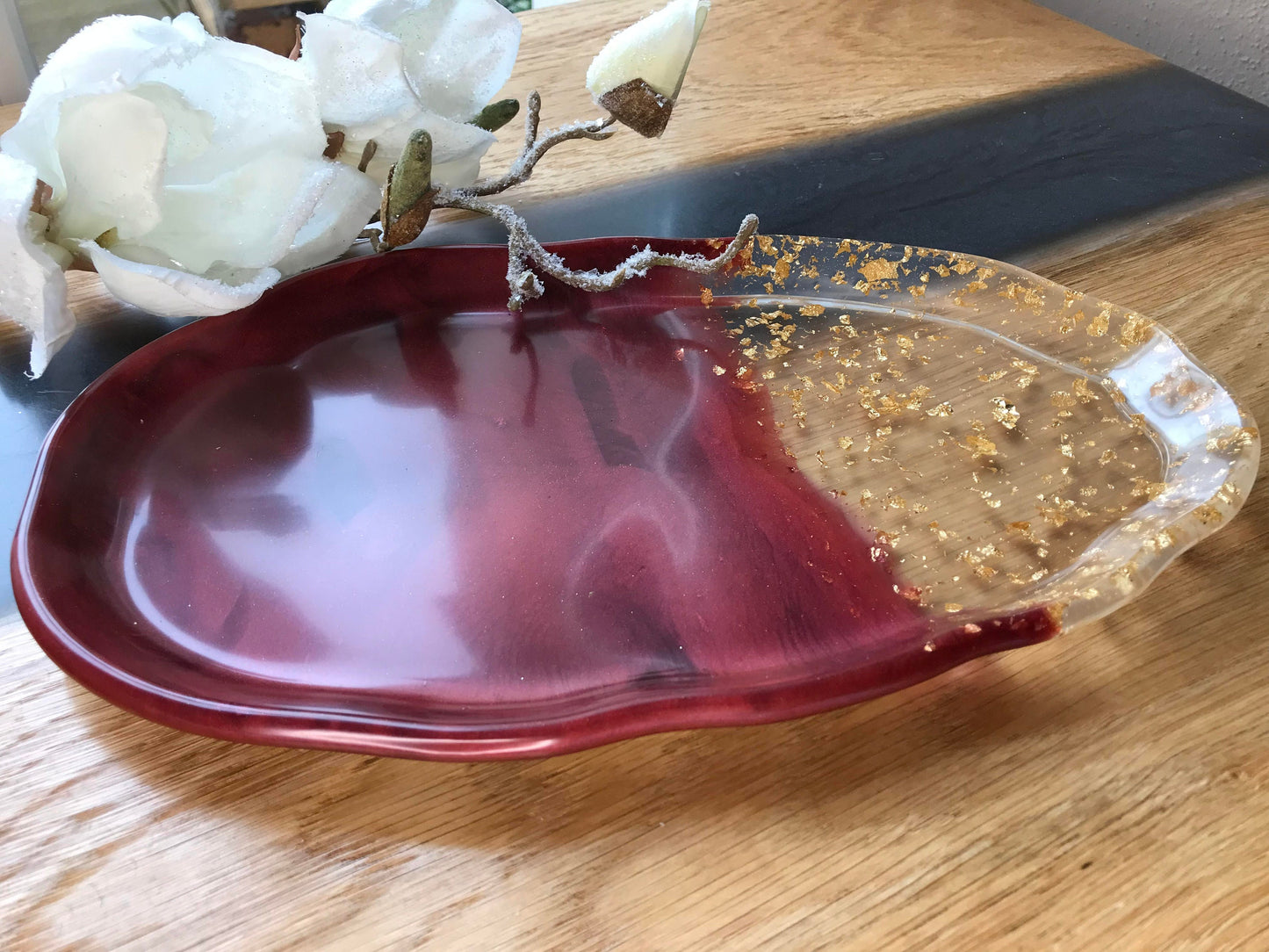 Tablett / Dekortablett / Schmuckschale / Schale / Dekorschale / Epoxidharz / Resin / Hochzeit / Wohndeko / Home / Tischdeko / Geburtstag