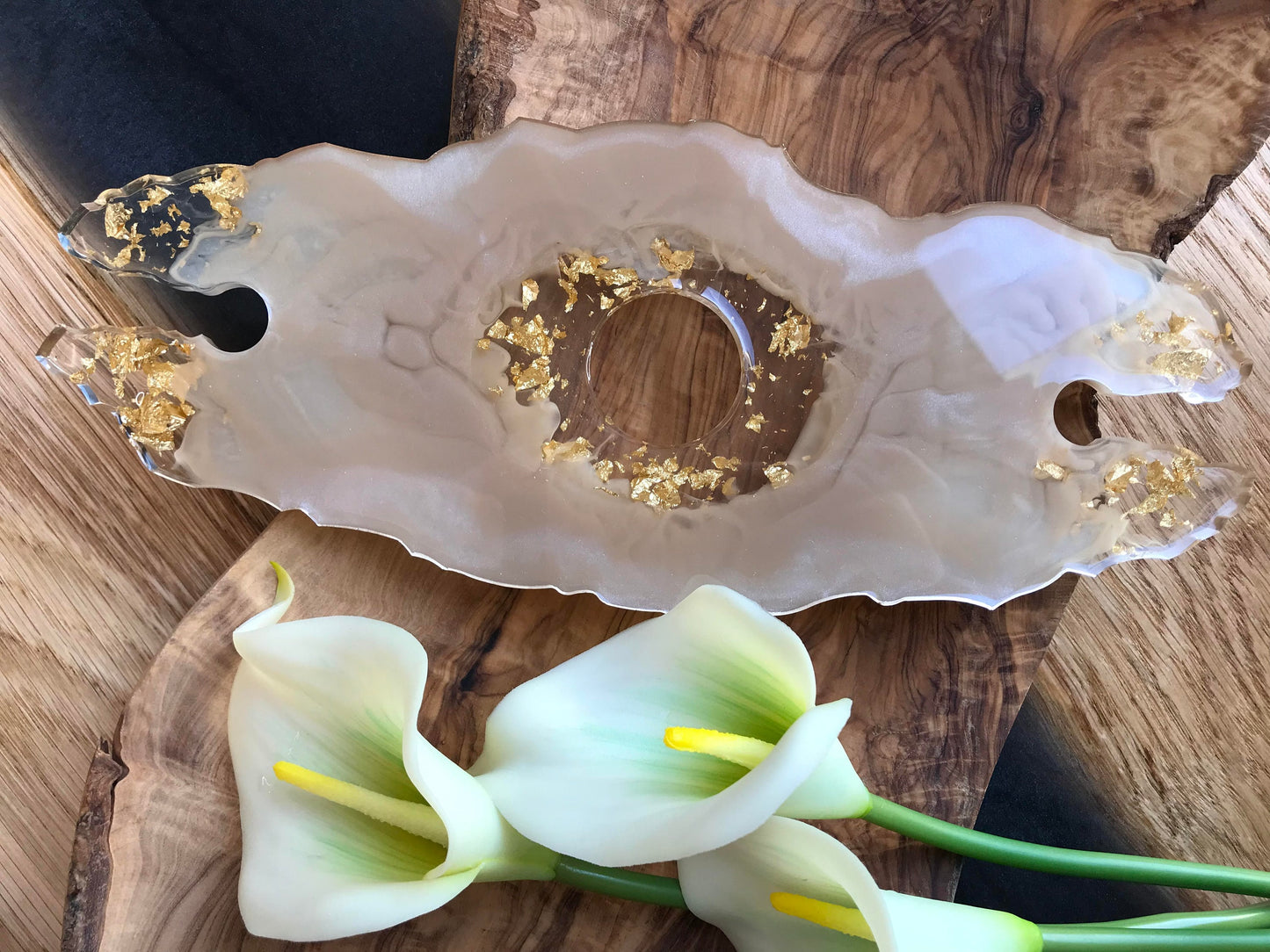 Glass Holder / Resin / Champagne Glass Holder / Wine / Epoxy Resin / Wine Butler / Wedding / Party / Decoration / Home / Terrace / Bar