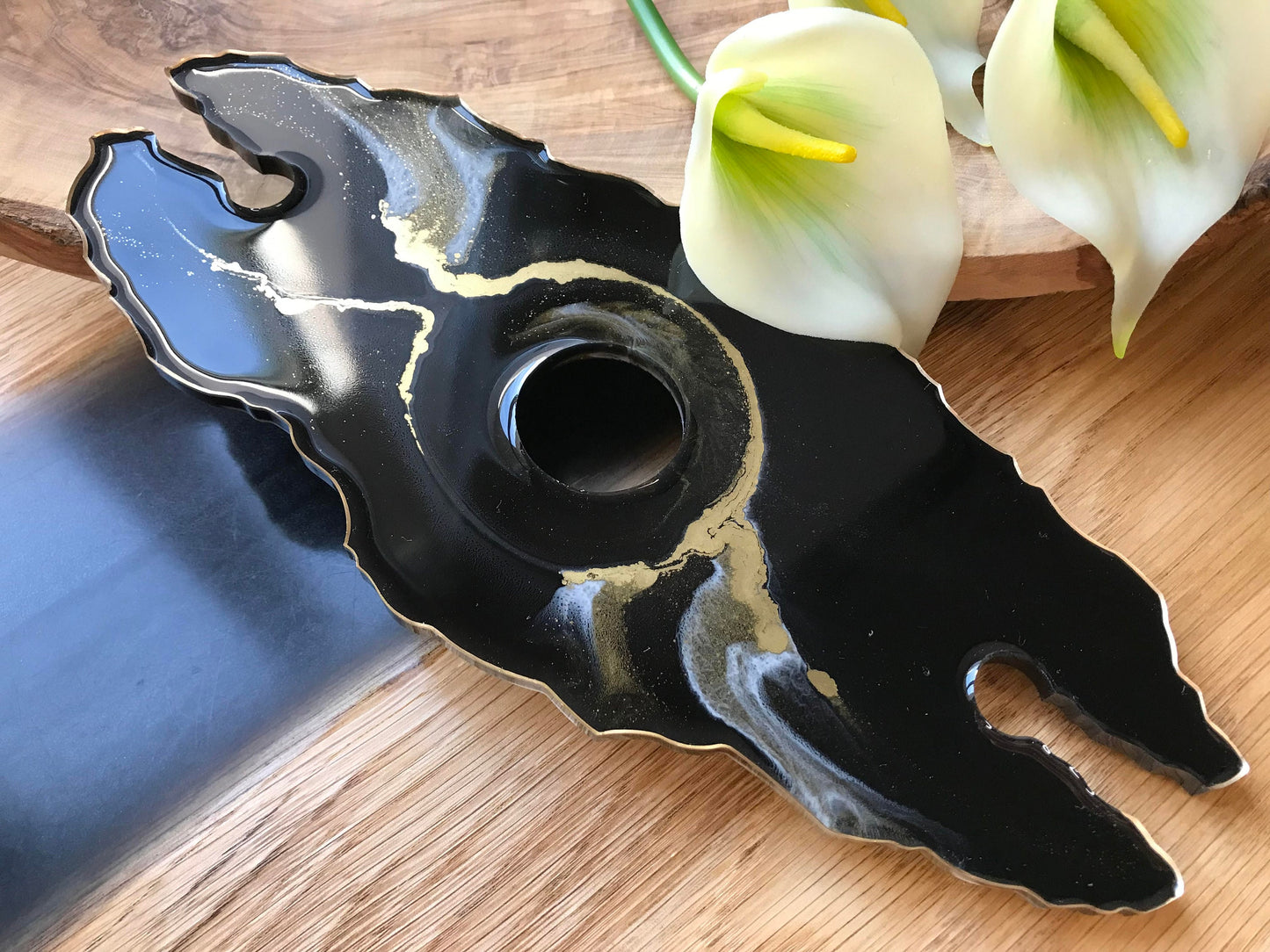 Glass Holder / Resin / Wedding / Champagne Glass Holder / Wine Glass Holder / Epoxy Resin / Wine Butler / Wedding Gift / Home Decor / Party