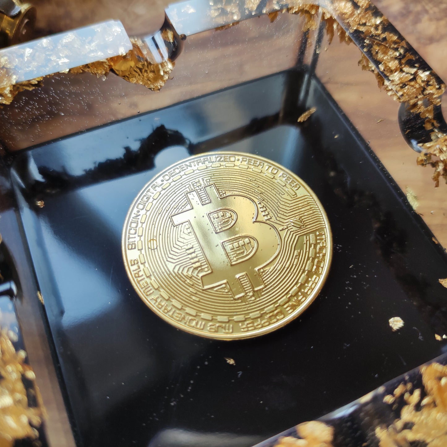 BITCOIN Resin Ashtray Decoration-Men's Gift-Gift for Girlfriend