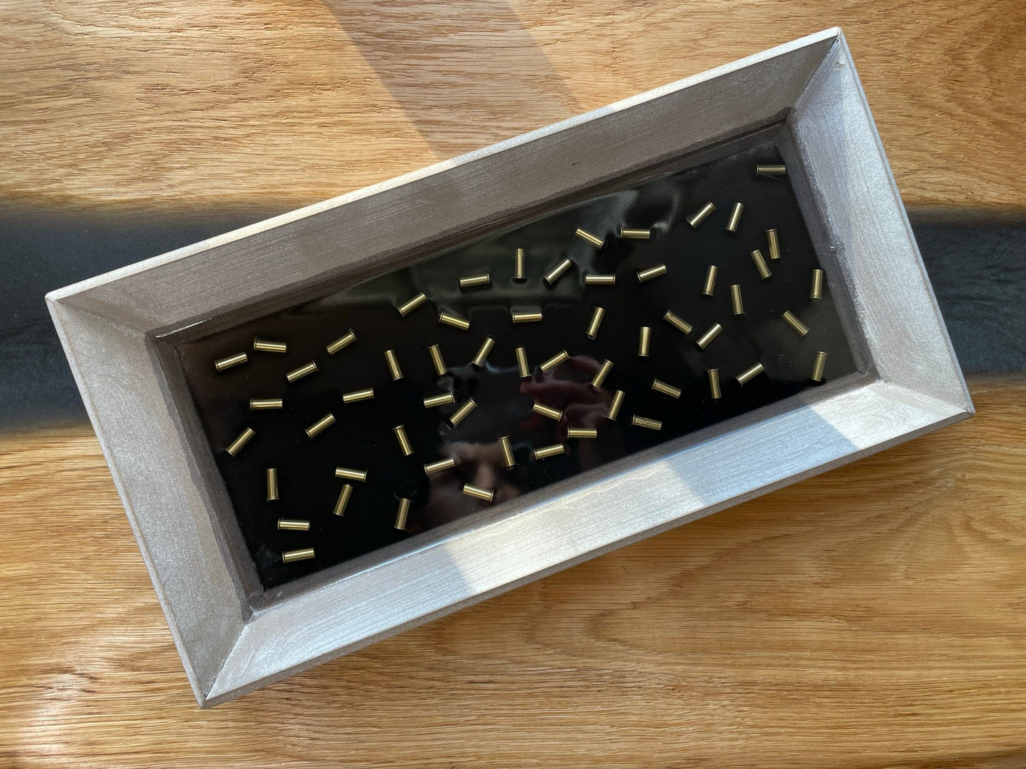 Tablett-Dekoration-Vatertag-Patronenhülsen-Geschenk-Military-Bundeswehr-Wohndeko-Resin-Army-Epoxid-Jäger-Resinart