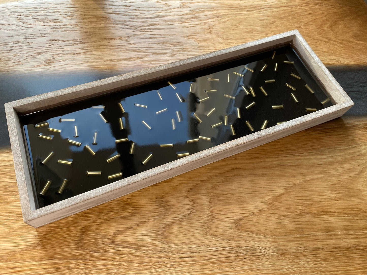 TITANIC Tablett-Dekoration-Vatertag-Patronenhülsen-Geschenk-Military-Bundeswehr-Wohndeko-Resin-Army-Epoxid-Jäger-Resinart
