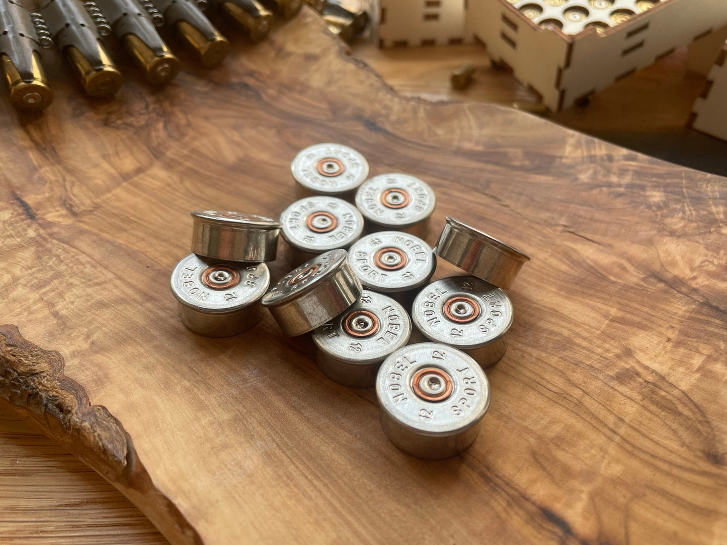 20 Stück Schrotpatrone für Basteln Resin Epoxy Dekoration Bundeswehr Army Military Bullet Wohndeko Ammo Soldier
