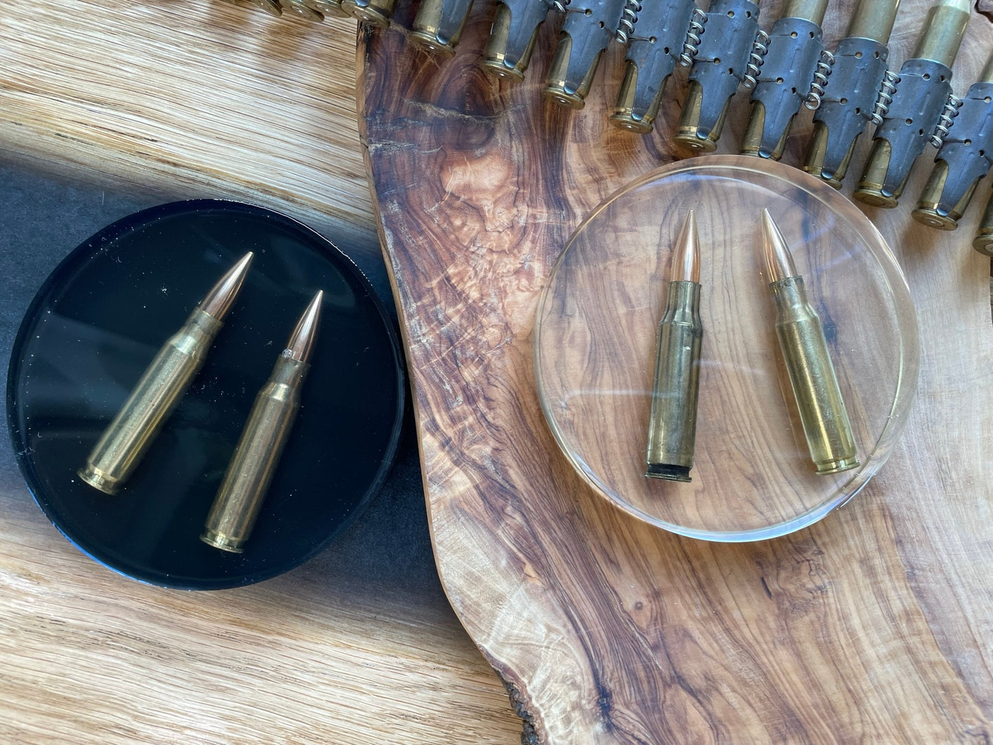 Untersetzer aus Epoxidharz-308-Geschenk für Freundin-Jäger-Soldier-Army-Military-Bundeswehr-Ammo-Bullet-Resin-Shotgun-Patronen-Party-Waffen