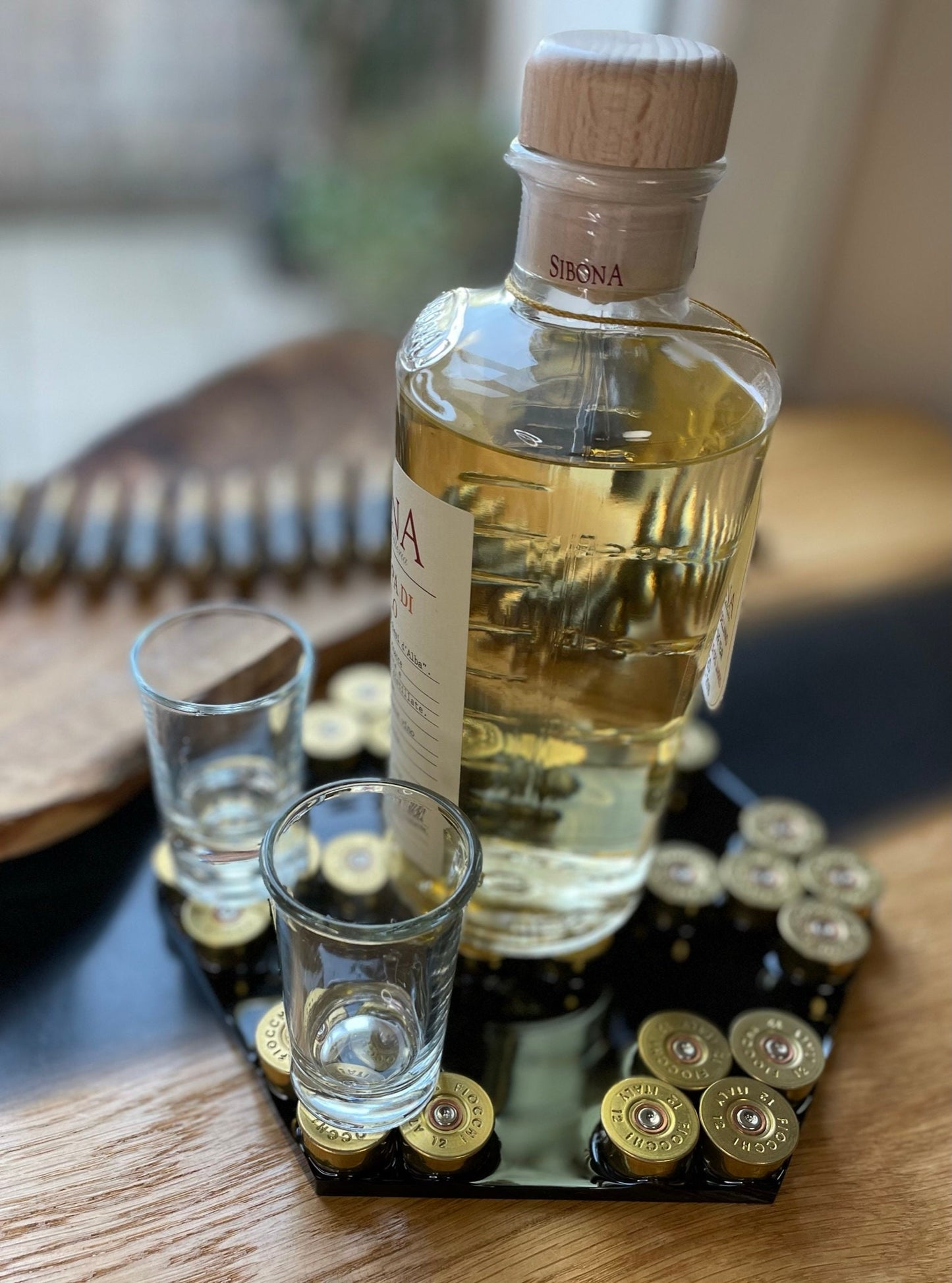 Jäger TABLETT-Dekoration-Vatertag-Patronenhülsen-Geschenk für Freund-Military-Bundeswehr-Resin-Army-Epoxid-Jäger