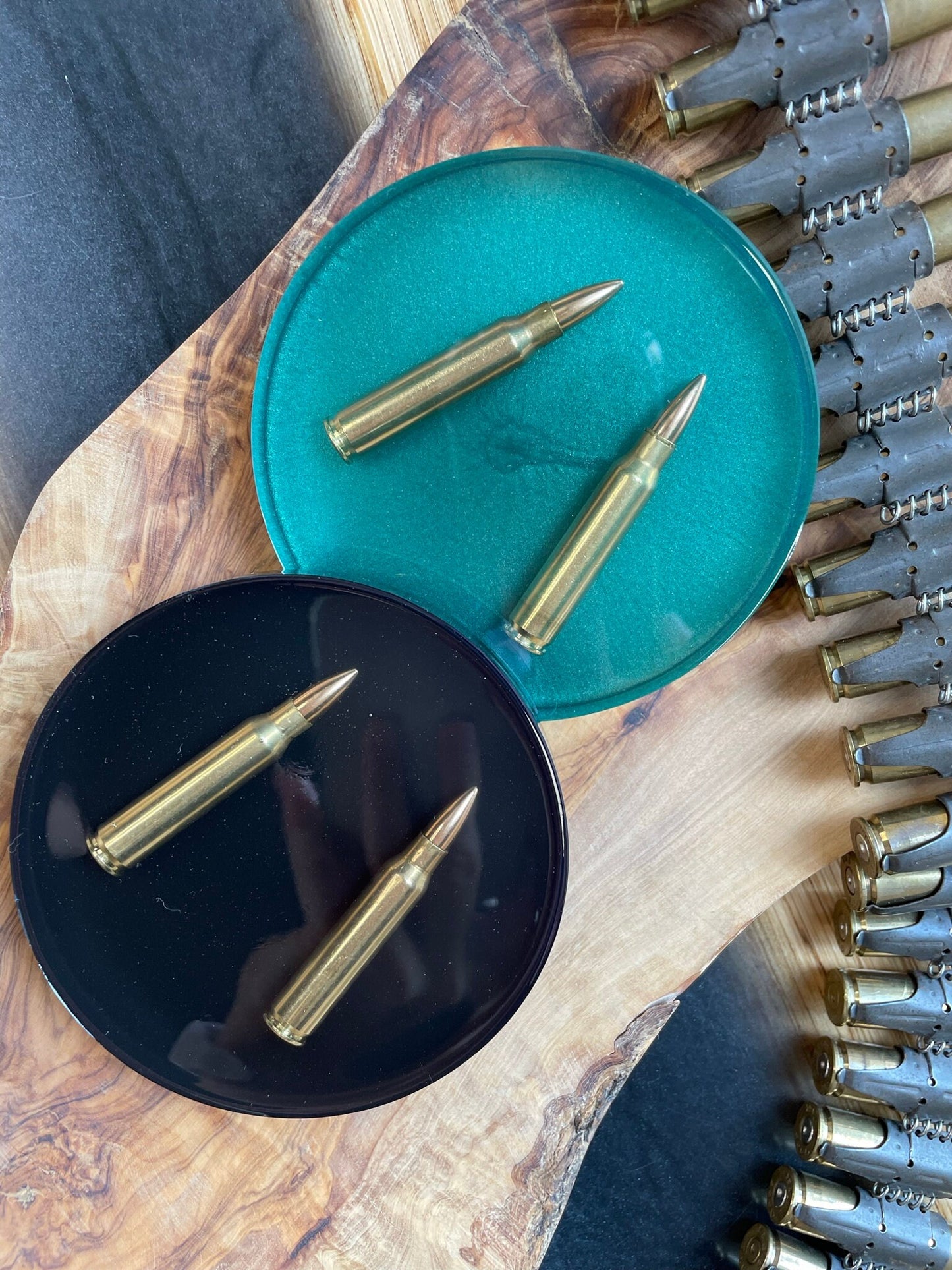 Untersetzer aus Epoxidharz-223-Geschenk für Freundin-Jäger-Soldier-Army-Military-Bundeswehr-Ammo-Bullet-Resin-Shotgun-Patronen-Party-Waffen