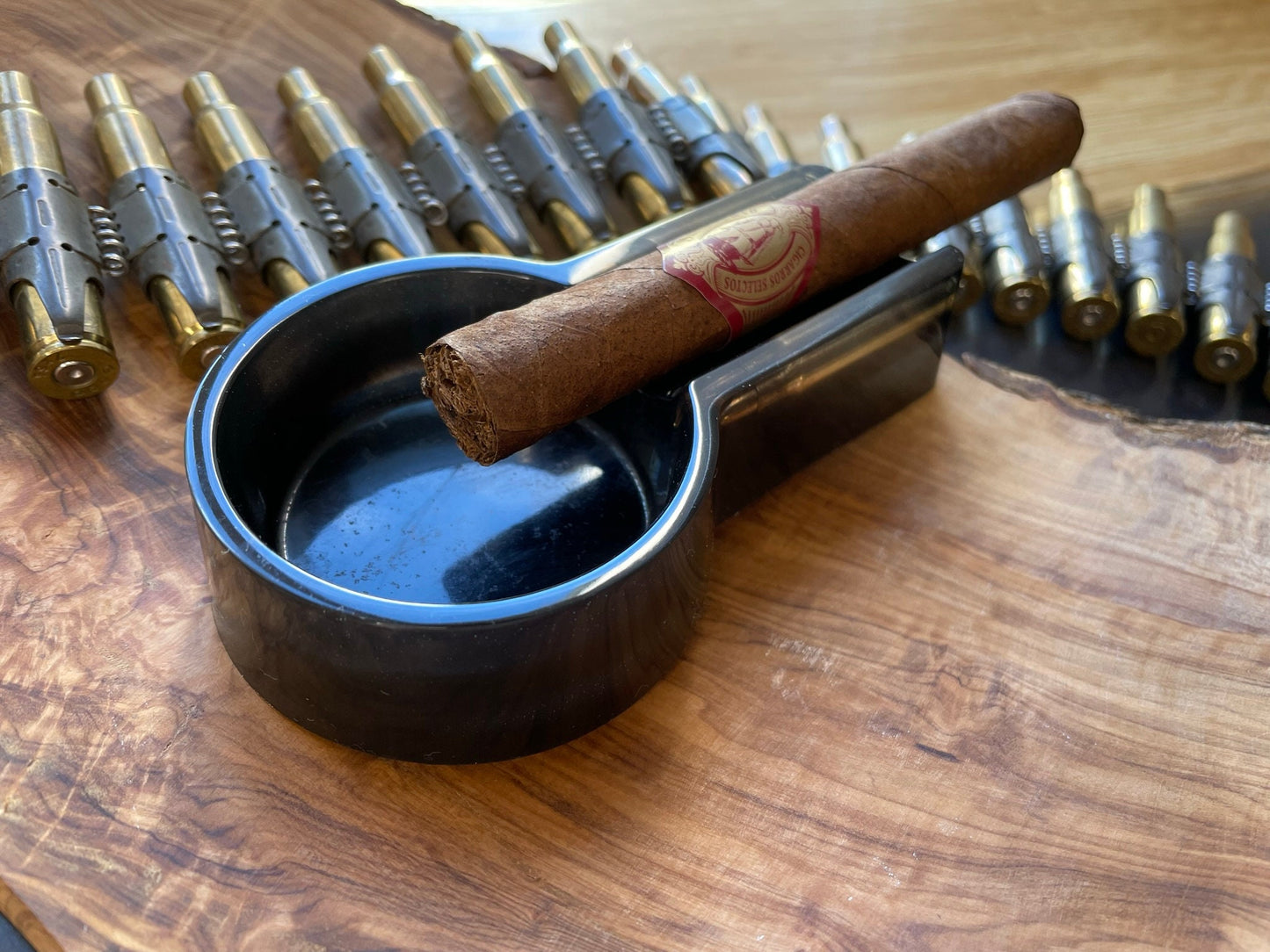 ASCHENBECHER aus Resin-Vatertag-Dekoration-Männer Geschenk-Patronenhülsen-Army-Military-Bundeswehr-Ammo-Bullet-Jäger-Soldier-Party