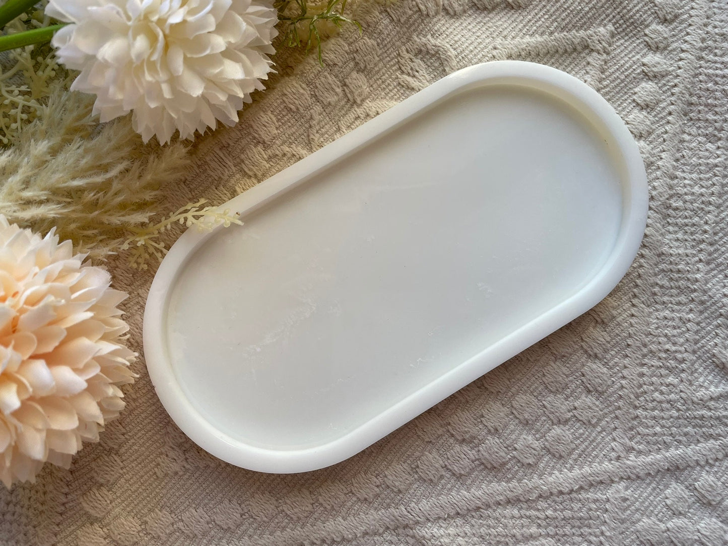 Schmuckschale / Tray / White / Schale / Ringschale / Tablett / Seifenschale / Epoxidharz / Resin / Home