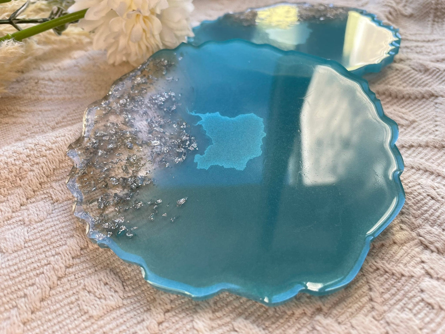 B-WARE Untersetzer aus Epoxidharz-Resinart-Resin Coasters