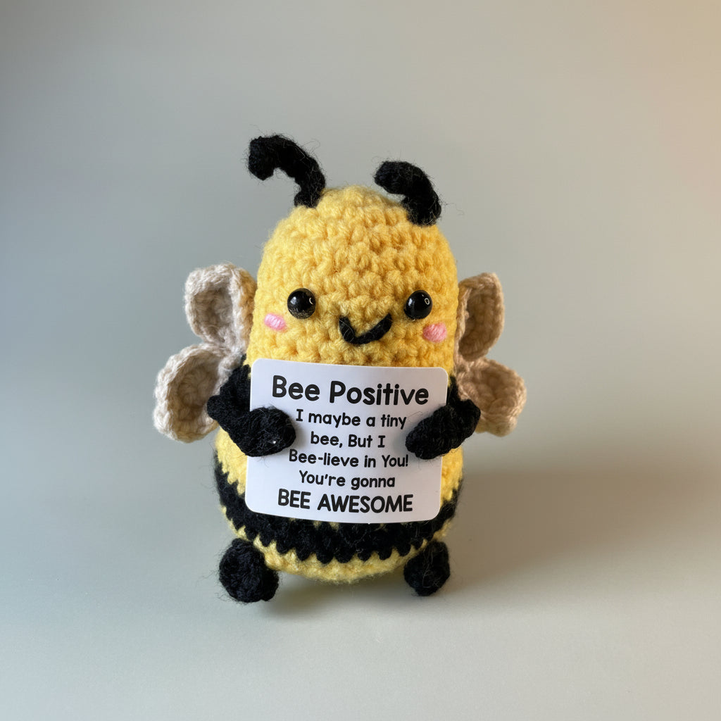 Gehäkelte Biene - Positive Bee 