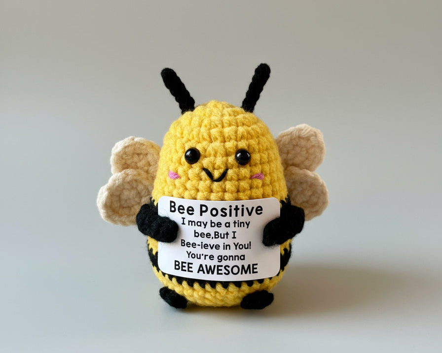 Gehäkelte Biene - Positive Bee  
