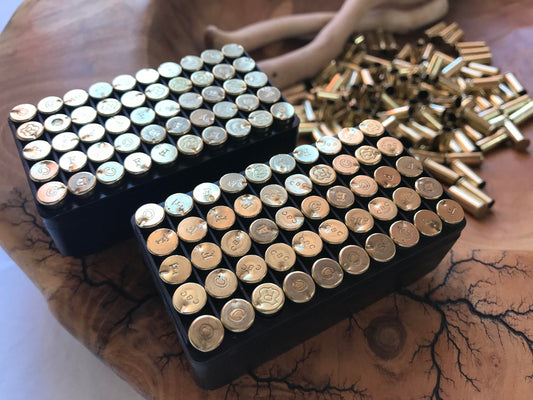 100 Stück Deko Patronenhülsen-22 lfb-Basteln-Resin-Epoxy-Dekoration-Bundeswehr-Army-Military-Bullet-Wohndeko-Ammo-Soldier