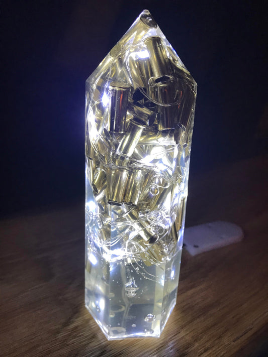 Epoxy Night Light - Gift - LED - Father's Day - Hunters - Men Gift - Cartridges -Military - Bundeswehr - Bedside Lamp - Decoration