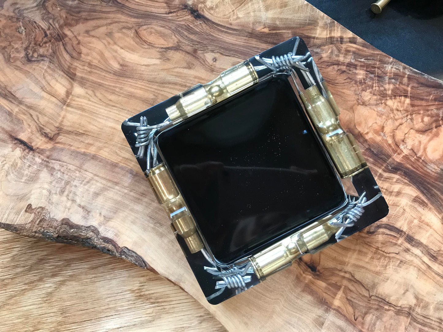 Resin Father's Day Decoration Ashtray Men Gift Cartridge Cases Army Military Bundeswehr Ammo Bullet Hunter Soldier Garden Party