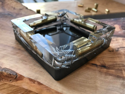 Resin Father's Day Decoration Ashtray Men Gift Cartridge Cases Army Military Bundeswehr Ammo Bullet Hunter Soldier Garden Party