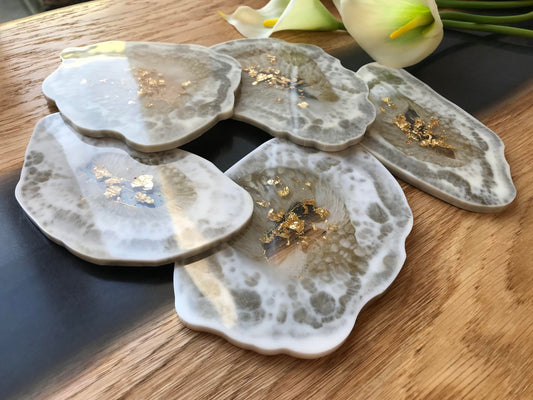 Untersetzer Hochzeit Wedding Verlobung Gastgeschenk Taufe Brautparty Resin Coasters Geschenk  Jubiläum Tischkarte Muttertag Dekoration Party