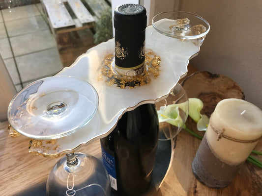 Glass Holder / Champagne Glass Holder / Wine Glass Holder / Epoxy Resin / Wine Butler / Wedding / Party / Decoration / Home / Terrace / Bar