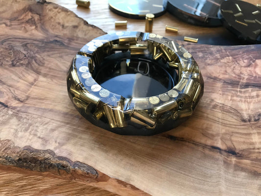 GOLD EYE Resin Ashtray Father's Day Decoration Men's Gift Bullet Casings Army Military Bundeswehr Ammo Bullet Hunter Soldier