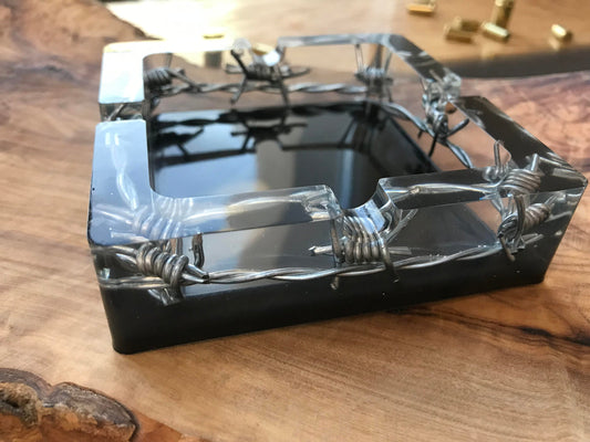 Resin Ashtray Father's Day Decoration Men Gift Cartridge Shells Army Military Bundeswehr Ammo Bullet Hunter Soldier Garden Party