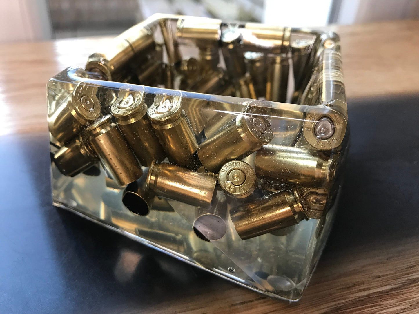 9mm Resin Ashtray Father's Day Decoration Men's Gift Bullet Casings Army Military Bundeswehr Ammo Bullet Hunter Soldier Garden