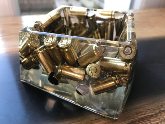 9mm Resin Ashtray Father's Day Decoration Men's Gift Bullet Casings Army Military Bundeswehr Ammo Bullet Hunter Soldier Garden