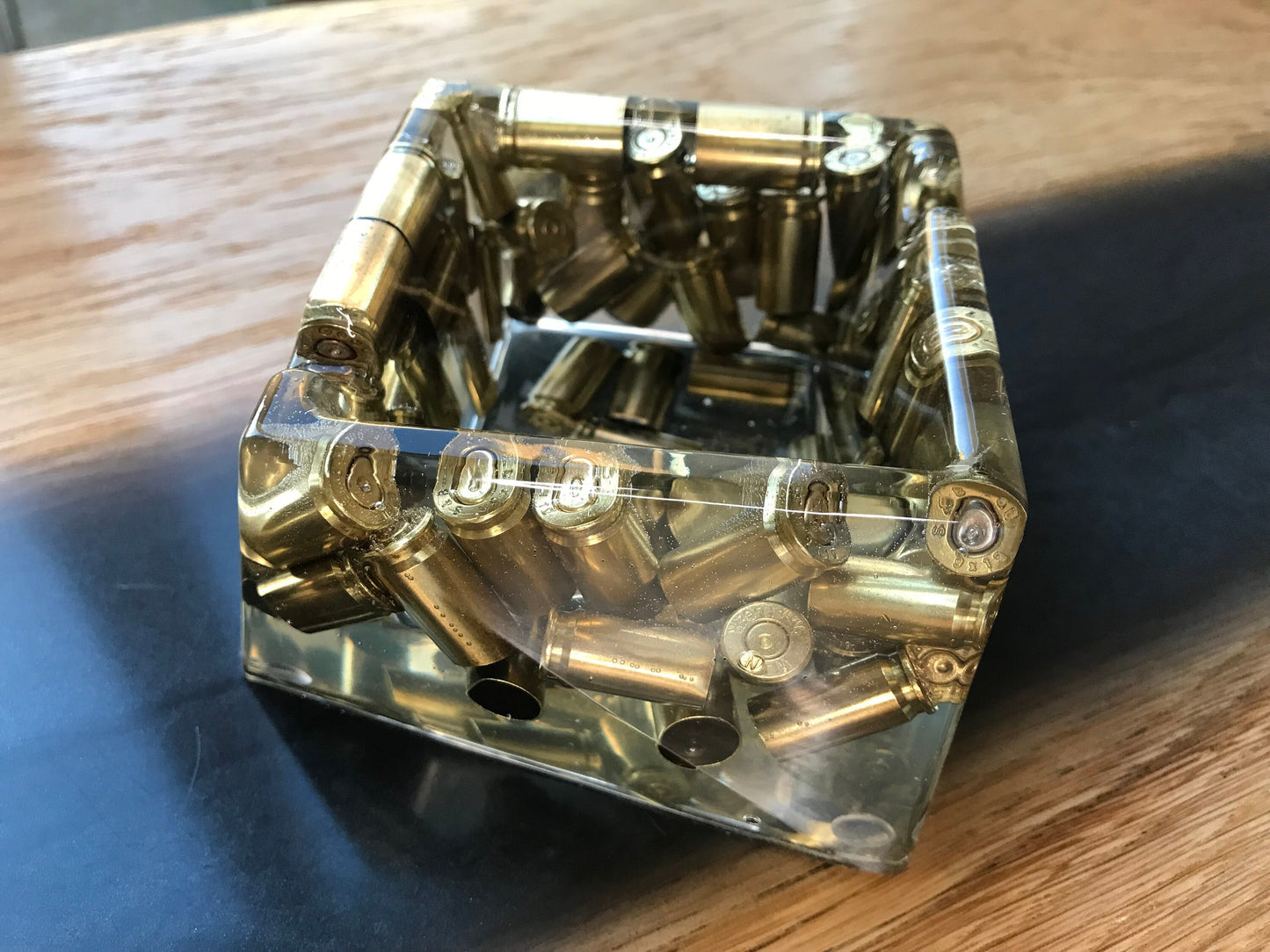 9mm Resin Ashtray Father's Day Decoration Men's Gift Bullet Casings Army Military Bundeswehr Ammo Bullet Hunter Soldier Garden
