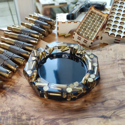 SNIPER Resin Ashtray Father's Day Decoration Men's Gift Bullet Casings Army Military Bundeswehr Ammo Bullet Hunter Soldier Garden Party