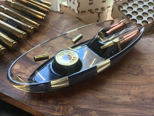 Resin Ashtray Father's Day Decoration Men's Gift Bullet Casings Army Military Bundeswehr Ammo Bullet Hunter Soldier Garden Party