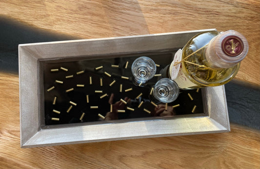 Tablett-Dekoration-Vatertag-Patronenhülsen-Geschenk-Military-Bundeswehr-Wohndeko-Resin-Army-Epoxid-Jäger-Resinart