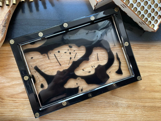 9 mm Tablett-Geschenk-Military-Geschenk für Freund-Bundeswehr-Resin-Army-Epoxid-Jäger-Resinart