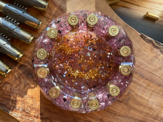 Aschenbecher aus Resin-Muttertag-Vatertag-Dekoration-Männer Geschenk-Patronenhülsen-Army-Military-Bundeswehr-Ammo-Bullet-Jäger-Soldier