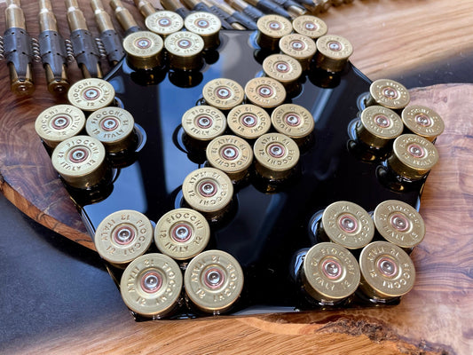 Jäger TABLETT-Dekoration-Vatertag-Patronenhülsen-Geschenk für Freund-Military-Bundeswehr-Resin-Army-Epoxid-Jäger