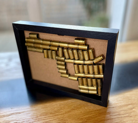 Wandbild aus Hülsen