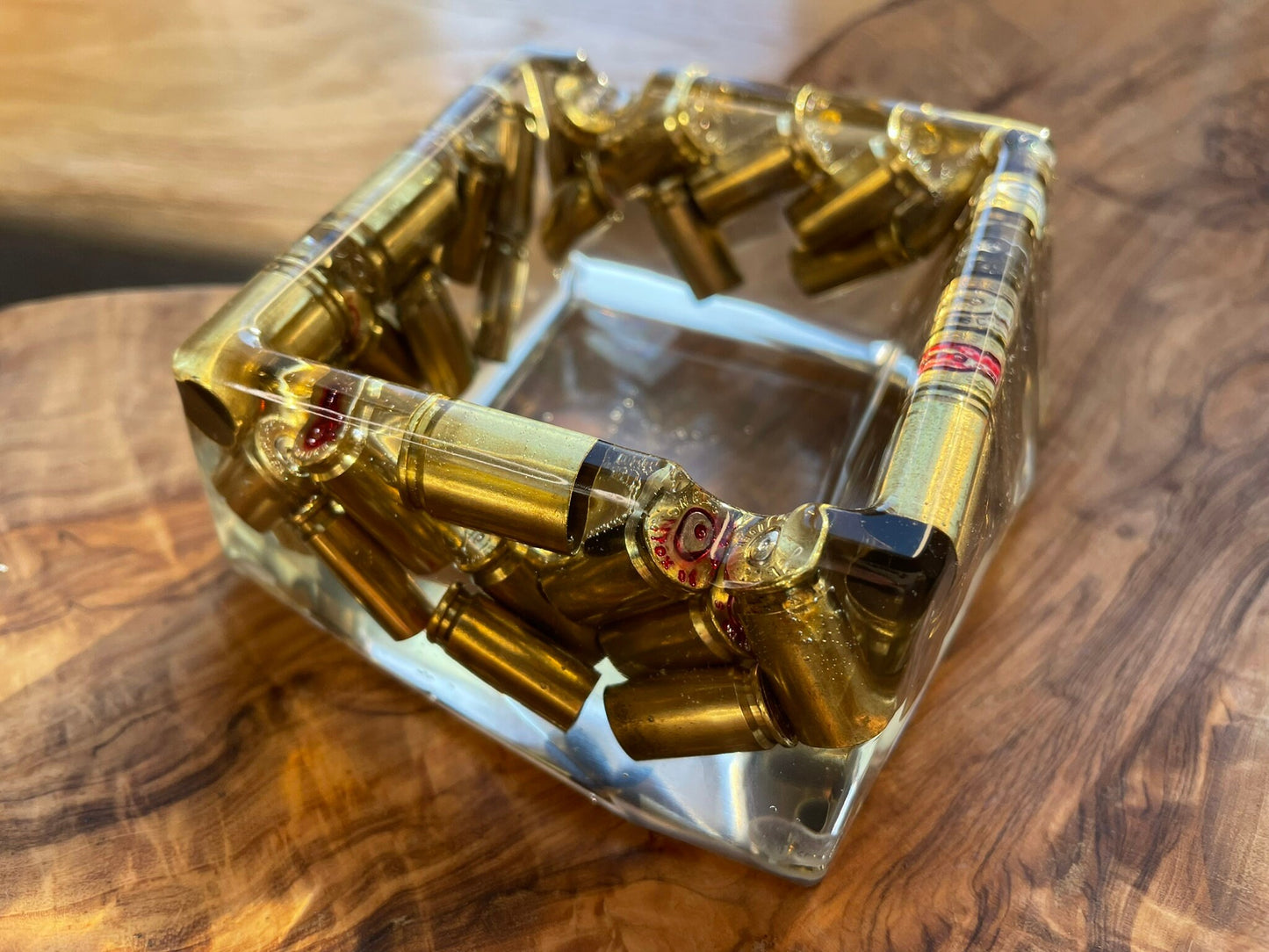 9mm Resin Ashtray Father's Day Decoration Men's Gift Bullet Casings Army Military Bundeswehr Ammo Bullet Hunter Soldier Garden